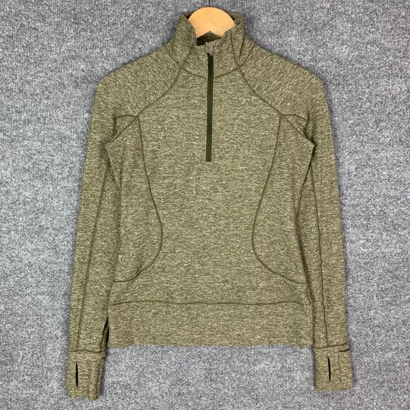 Lululemon Sz 4 Rush Hour Half Zip Athleisure Long Sleeve Stretch Athletic Shirt - Picture 3 of 11